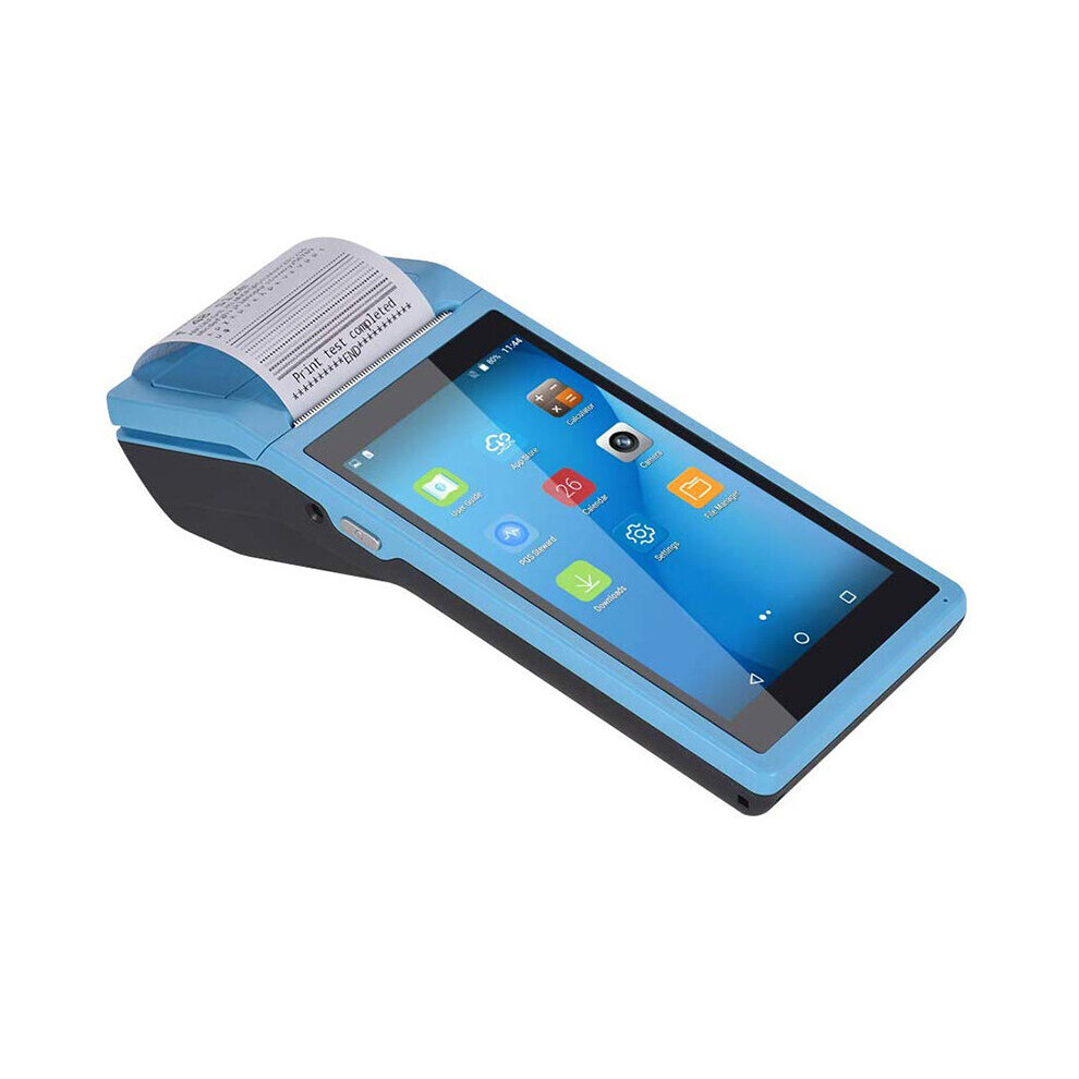 Netum Android Pos Terminal Receipt Printer Handheld Pda Tooth Wifi 3G Nfc Data Collector Portable Barcode Scanner All-In-One Blue 5063131562002