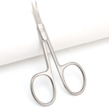 1pcs Beauty Pointed Curved Face Design Eyebrow Scissors Face Trimming Fluff Scissors Beard Scissors Beauty Scissors