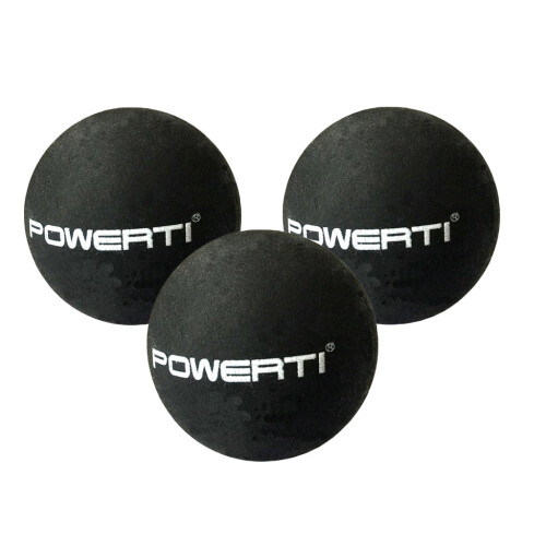 3 Pack Rubber Double Yellow Dot Squash Balls Racing Training Practice Balls 2