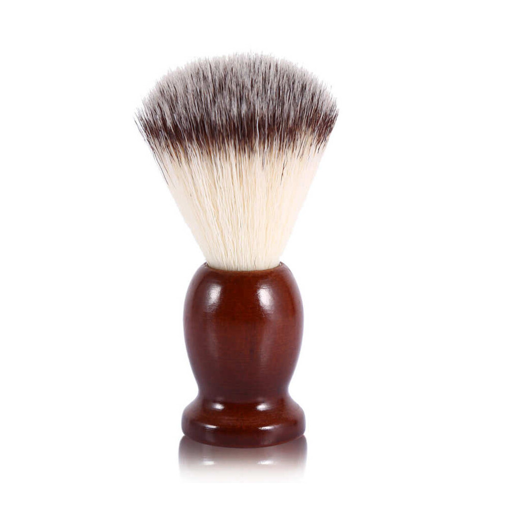 Wejoy 1Pc Men Shaving Beard Brush Badger Hair Shave Wooden Handle Soft Nylon Brush Facial Cleaning Appliance Salon Safety Razor Brush