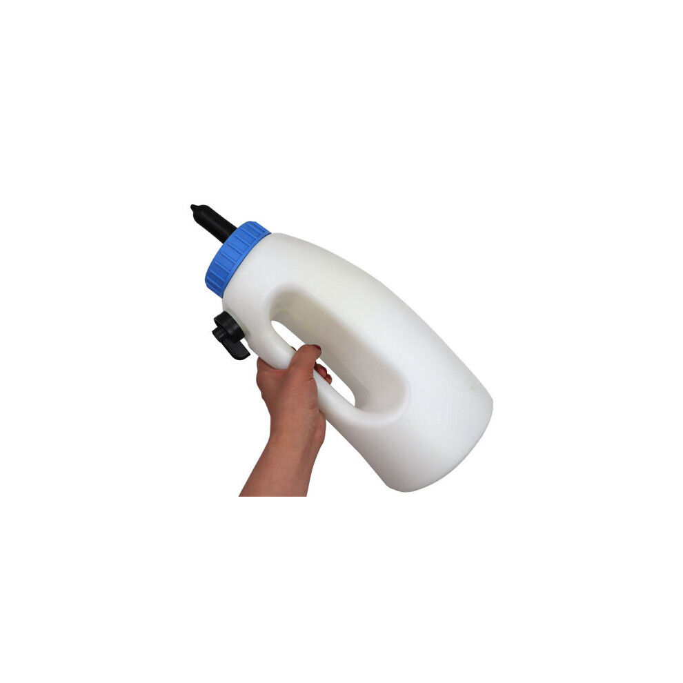 Livestock Cow Calf Milk Feeding Bottle 2L/4L Replacement Rearing Drinker Nipple Feeding Bottle Holders Bucket Wejoy