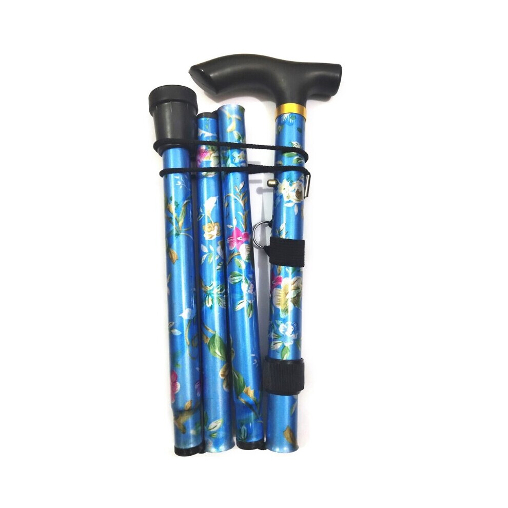 Wejoy H7jc Walking Stick Easy Adjustable Height Folding Extendable Walking Cane Lightweight Flexible And Durable Walking Aid