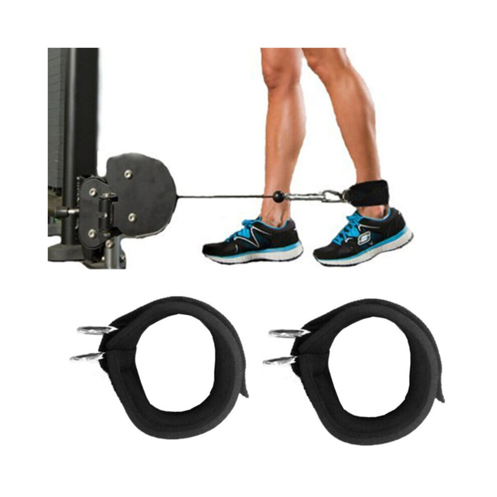 Photos - Other Trainers High Quality Sport Ankle Anchor Strap Double D-ring Gym Leg Pulley Strap Lifting Fitness Elastic Durable nylon belt 73*5.5cm