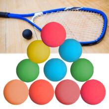 12pcs Random Color Racquetball Balls 5.5cm Rubber Tennis Game Ball 65-70% Rebound Rate for Racquetball Practice Training