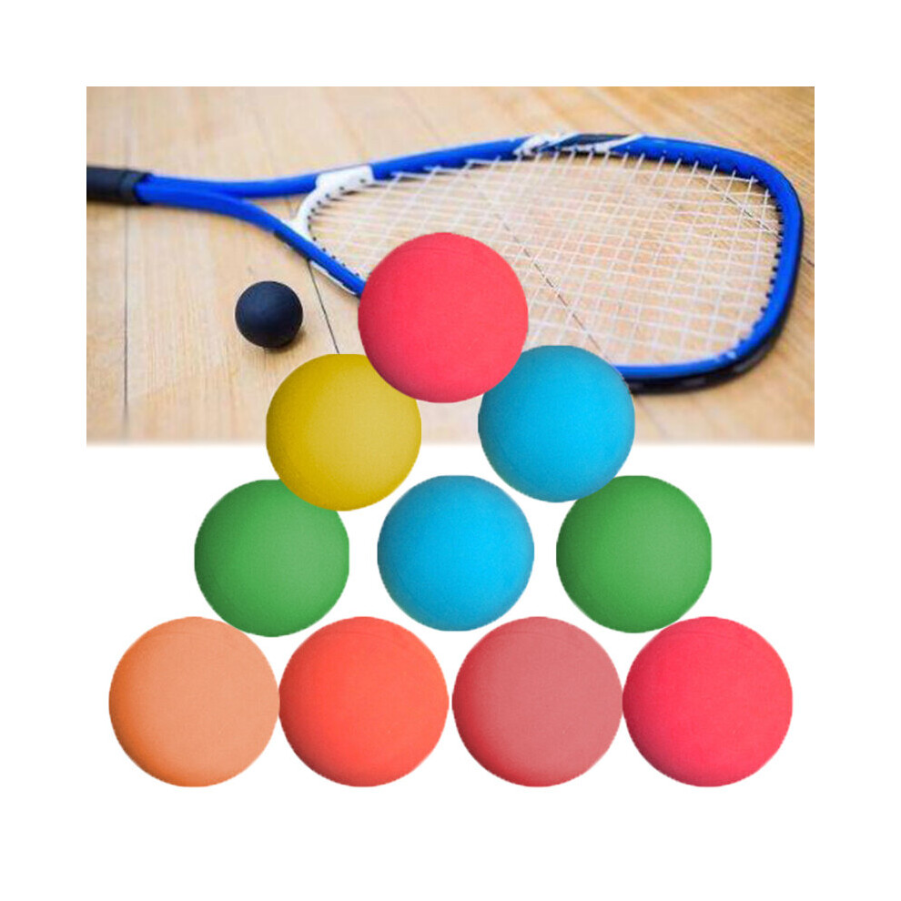 12pcs Random Color Racquetball Balls 5.5cm Rubber Tennis Game Ball 65-70%  Rebound Rate for Racquetball Practice Training on OnBuy