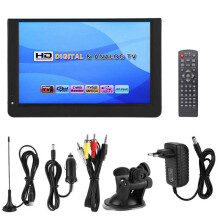 LEADSTAR 1080P 12 inch HD Portable TV ATV TDT Digital16:9 LED and Analog mini small Car Television Support USB MP4