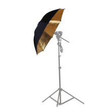 Reflective Umbrella with Black and Golden Cover Photography Umbrella Reflector