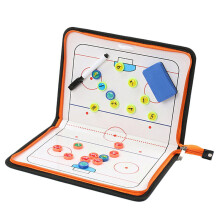 Clip Zipper Ice Field Hockey Coach Tactical Board Advance Game Referee Training Tactics Magnetic Ball Clipboard Sport Plate