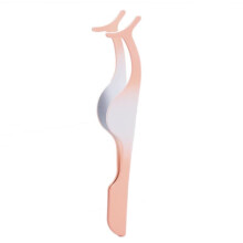 1PC T-shape Stainless Steel False Eyelash Tweezers Fake Eye Lash Applicator Eyelash Extension Curler Nipper Auxiliary Clip Clamp