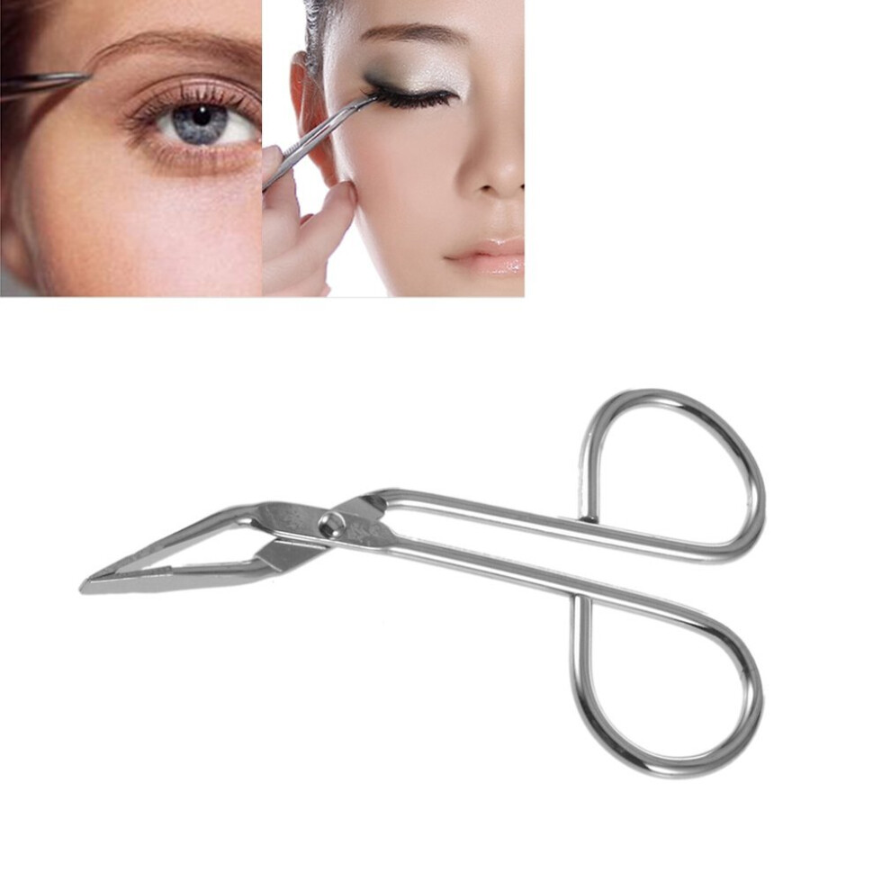 Wejoy Scissors Flat Tip Eyebrow Tweezers Clamp Clipper Eyebrow Handled Removal