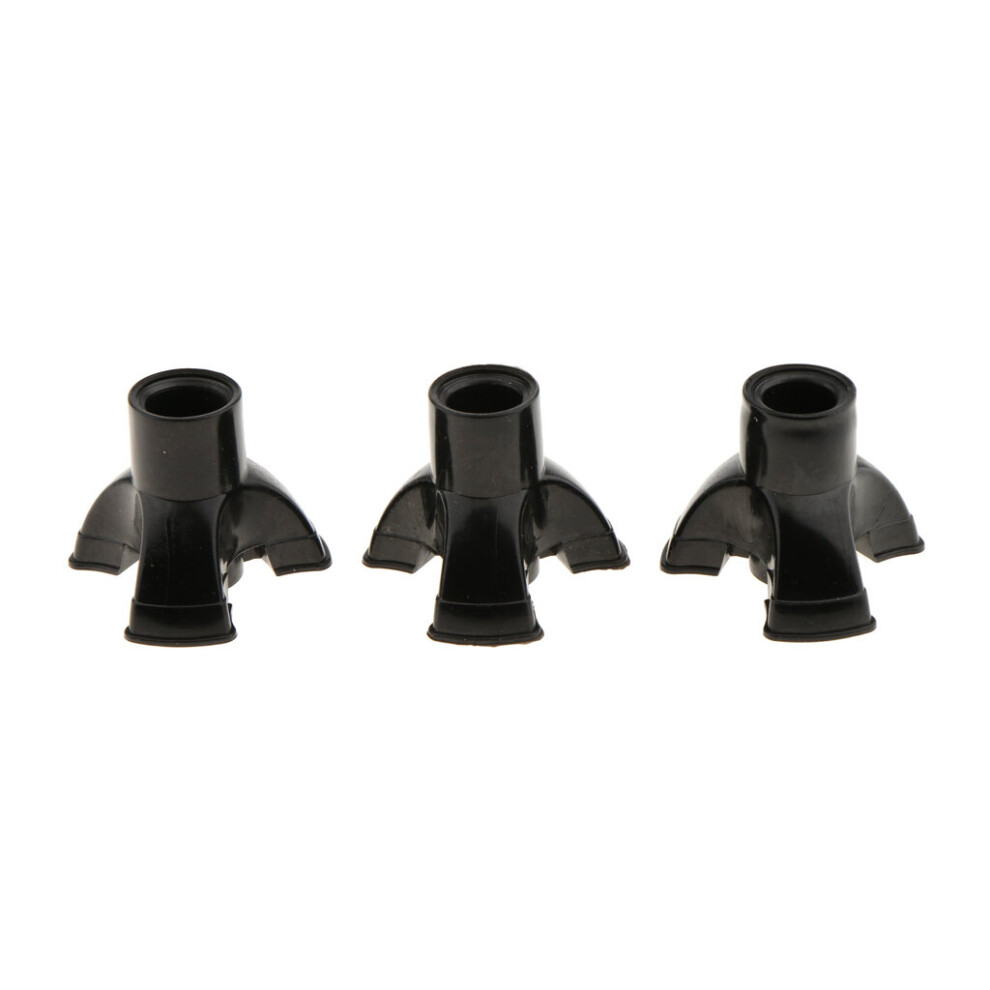 Wejoy 3Pieces Walking Stick Ferrules Rubber End Cane Crutch Protector Bottom