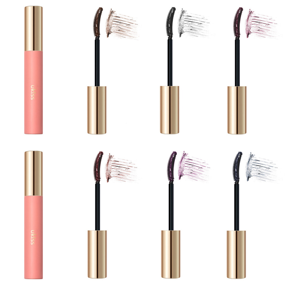 Wejoy Black/Brown/Grey Ukiss Mascara Eyelash Primer Eyelashes Base Long-Wearing Waterproof Mascara Eye Lashes Brush Beauty Makeup