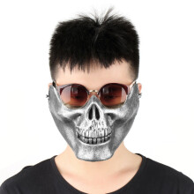 Skull Skeleton Airsoft Game Hunting Biker Half Face Protect Gear Mask Guard