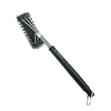 18inch Stainless Steel Wire Bristles Rugged Grill Cleaning Brushes With Handle
