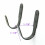 4/Pk  Gun Rack Hooks Rifle Hangers Archery Bow Felt Lined Wall Mount Storage 5