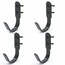 4/Pk Gun Rack Hooks Rifle Hangers Archery Bow Felt Lined Wall Mount Storage
