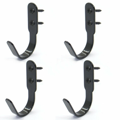 4/Pk  Gun Rack Hooks Rifle Hangers Archery Bow Felt Lined Wall Mount Storage