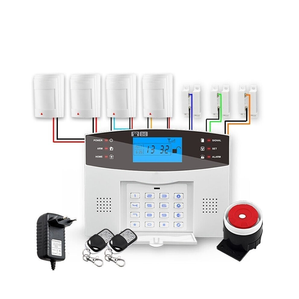 2022 Wired & Wireless GSM Home Burglar Security Alarm System 433MHz Spanish French English Russian Italian Language Intercom