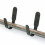 4/Pk  Gun Rack Hooks Rifle Hangers Archery Bow Felt Lined Wall Mount Storage 4