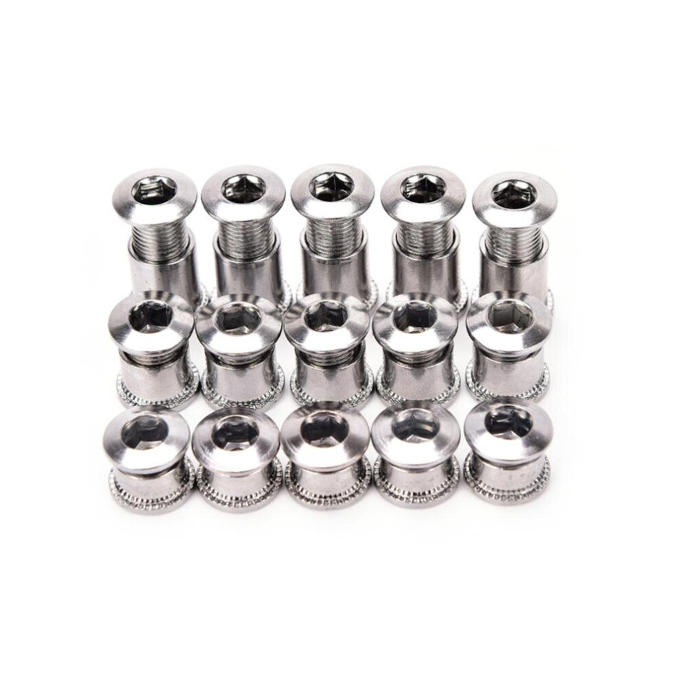 5 Pcs Crankset Bolts Crank Bolts Bike Chainring Bolts Bicycle Crank Screws Nut 5063131550207