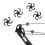 8Pcs Bow String Shock Absorber Rubber Bowstring Damper for Archery Compound Bow Longbow 5