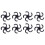 8Pcs Bow String Shock Absorber Rubber Bowstring Damper for Archery Compound Bow Longbow 1