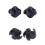 8Pcs Bow String Shock Absorber Rubber Bowstring Damper for Archery Compound Bow Longbow 7
