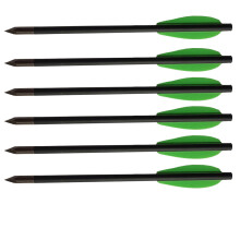 JIEXI HWYP Pistol Crossbow Bolts 6.3 Inch 100GR Tips for 50-80lbs Pistol Crossbow Pack of 6