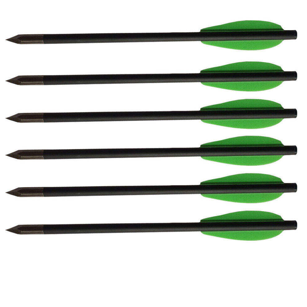 JIEXI HWYP Pistol Crossbow Bolts 6.3 Inch 100GR Tips for 50-80lbs Pistol Crossbow Pack of 6
