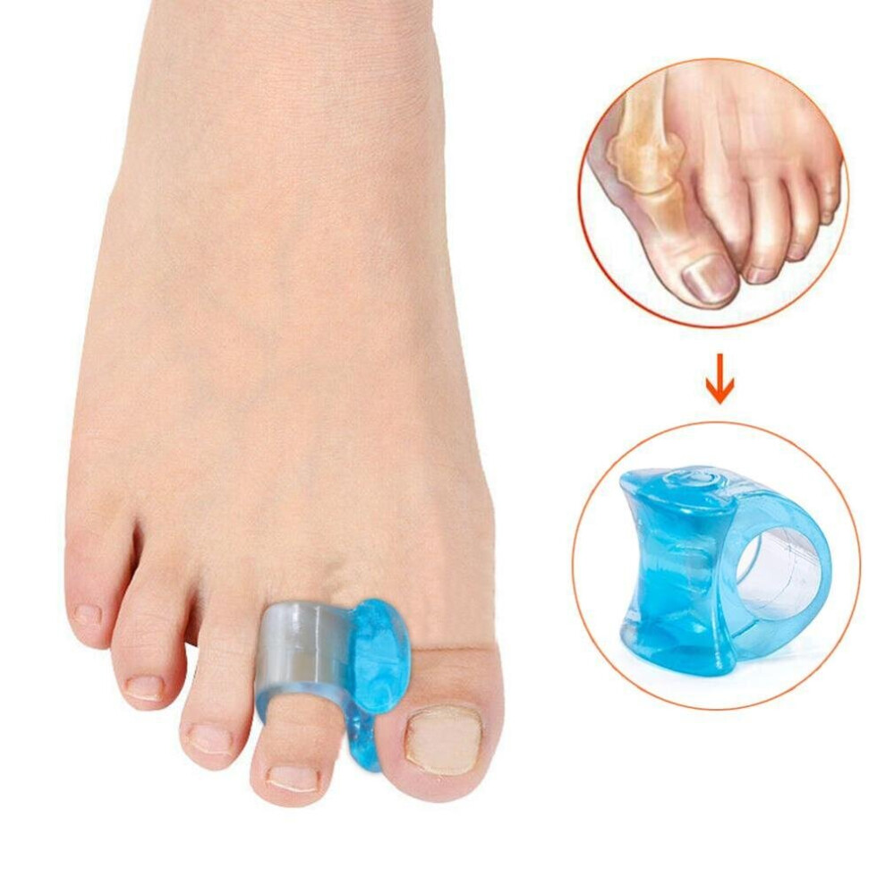 Wejoy 2Pcs Soft Silicone Manicure Pedicure Nails Finger Separator Flexible Finger Toe Spacer Separation Straighteners Tool
