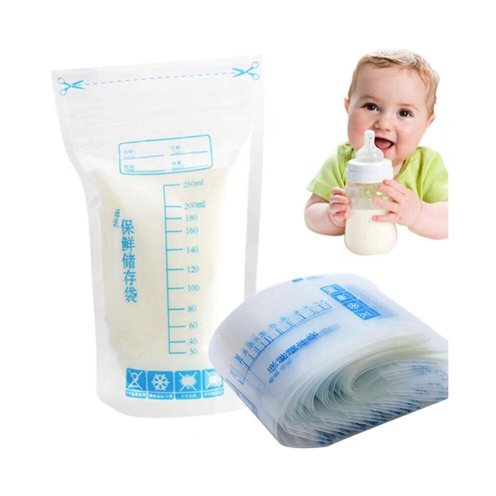 30Pcs Breast Milk Storage Bags Freezer Pre Sterilised Easy Seal Storage Containers Solid Feeding Baby Food Storage Bag New Wejoy