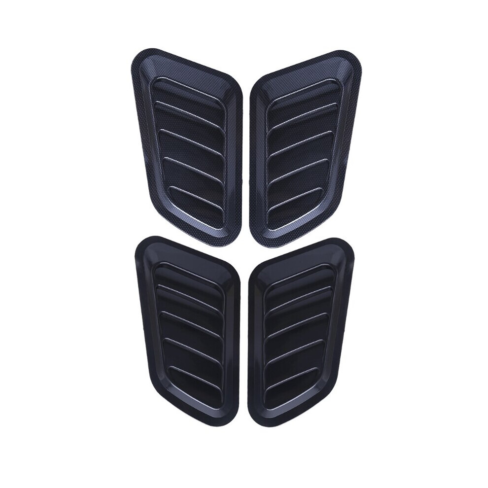 1 Pair Universal Car Sticker Abs Decorative Air Flow Intake Bonnet Vent Cover Hood 5063131360691