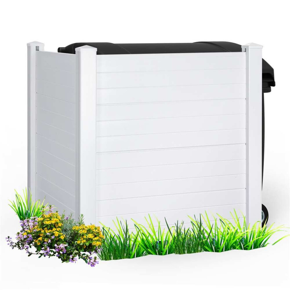 2Pcs 48X48 Fence Panel Outdoor Enclosure Vinyl Privacy Screen Backyard Patio Balcony Flower Bed Fencing Barrier 5063131397420