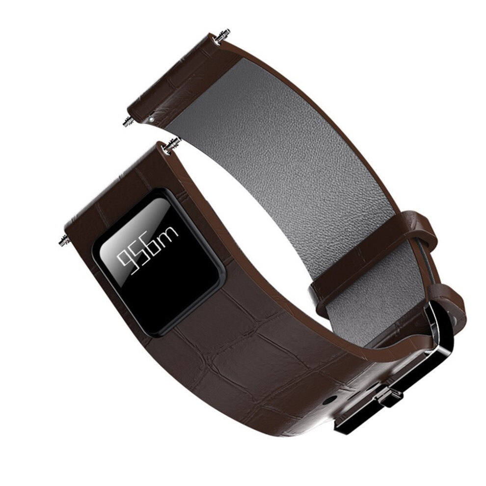 Watch Band Bluetooth Wristband Message Call Reminder Leather Watchband Straps 5063131600742