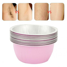 10pcs Wax Melting Bowl Aluminium Foil Wax Melt Bowl Wax Bean Melting Hair Removal Tools Depilatory Pot Wax Depilatory Machine