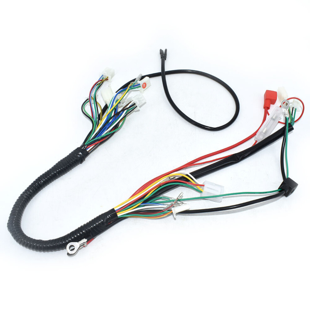 Electric Start Wiring Harness Wire Loom For Pit Dirt Bike Atv Quads 50Cc 70Cc 90Cc 110Cc 125Cc Go Kart 5063131437379