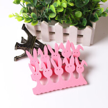 2Pcs Rabbit Shaped Soft Foam Fix Fingers Toes Separator Pedicure Manicure EVA Nail Spacer Flexible Foot Sponge Feet Care Tools