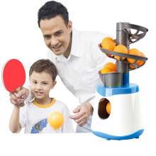 4*AA Battery Mini Table Tennis Robot Service Pitching Machine Trainer Adult Kid Sport Game Gift Racquet Sport Ping Pong Ball