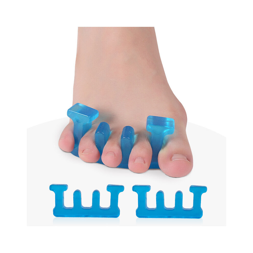 Wejoy 2Pcs/1Pair Soft Silicone Manicure Pedicure Nails Finger Separator Flexible Finger Toe Spacer Separation Straighteners Tools