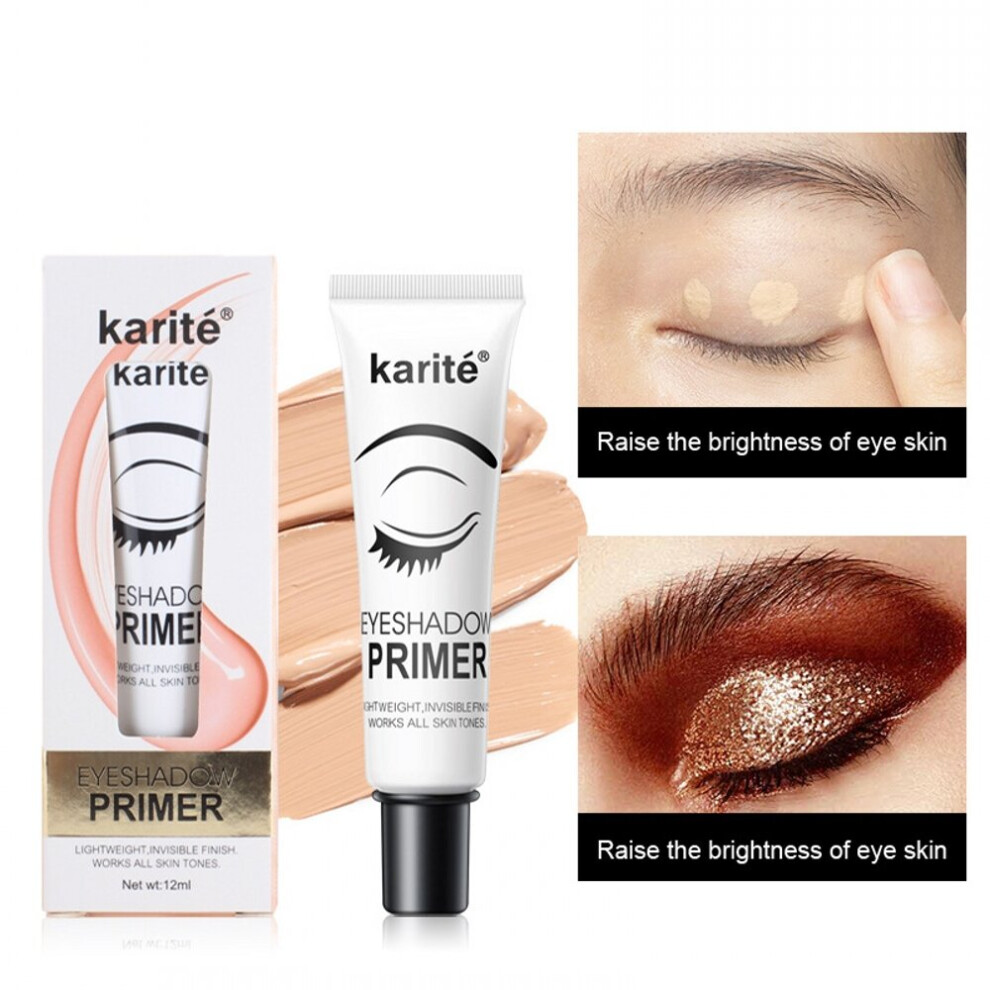 12ml Eye Makeup Primer Moisturizing Concealer Gentle Base Cream Liquid Eyeshadow Primer Natural Lasting Isolate Make Up