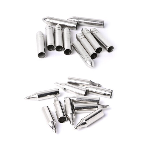 10pcs Archery Arrowhead Thread Carbon Fiber Arrow Compound Bow Tips Point N58B 1