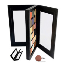 Empty Eyeshadow Palette Double-sided Magnetic Black Large Naked Eye shadow Makeup Palette DIY Refill 36*36mm Pans