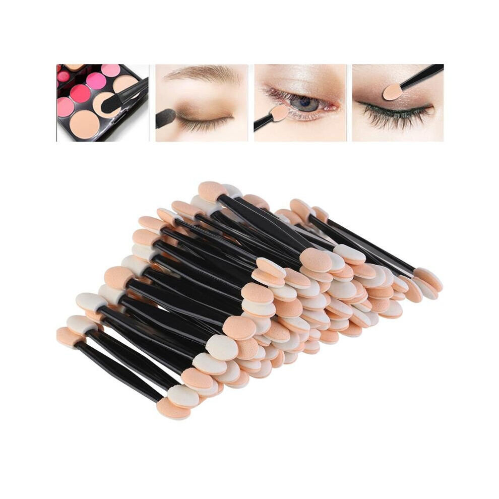 Wejoy Hot Disposable 30/50/100Pc Eye Shadow Brush Makeup Dual Sided Sponge Nylon Set Eye Shadow Brushes For Cosmetic Applicator Makeup