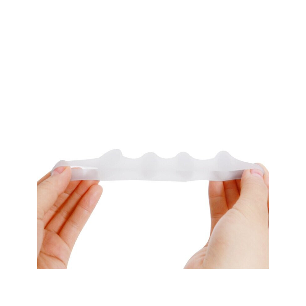 Wejoy 1 Pair Silicone Toe Spacer Separator Straightener Spreader Bunion Pain Relief