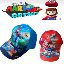 1 pcs Hat Baseball Cap Super Mario Action Figures Game Theme Nylon Color Printing Size Adjustable Accessories Kid Gift Toy