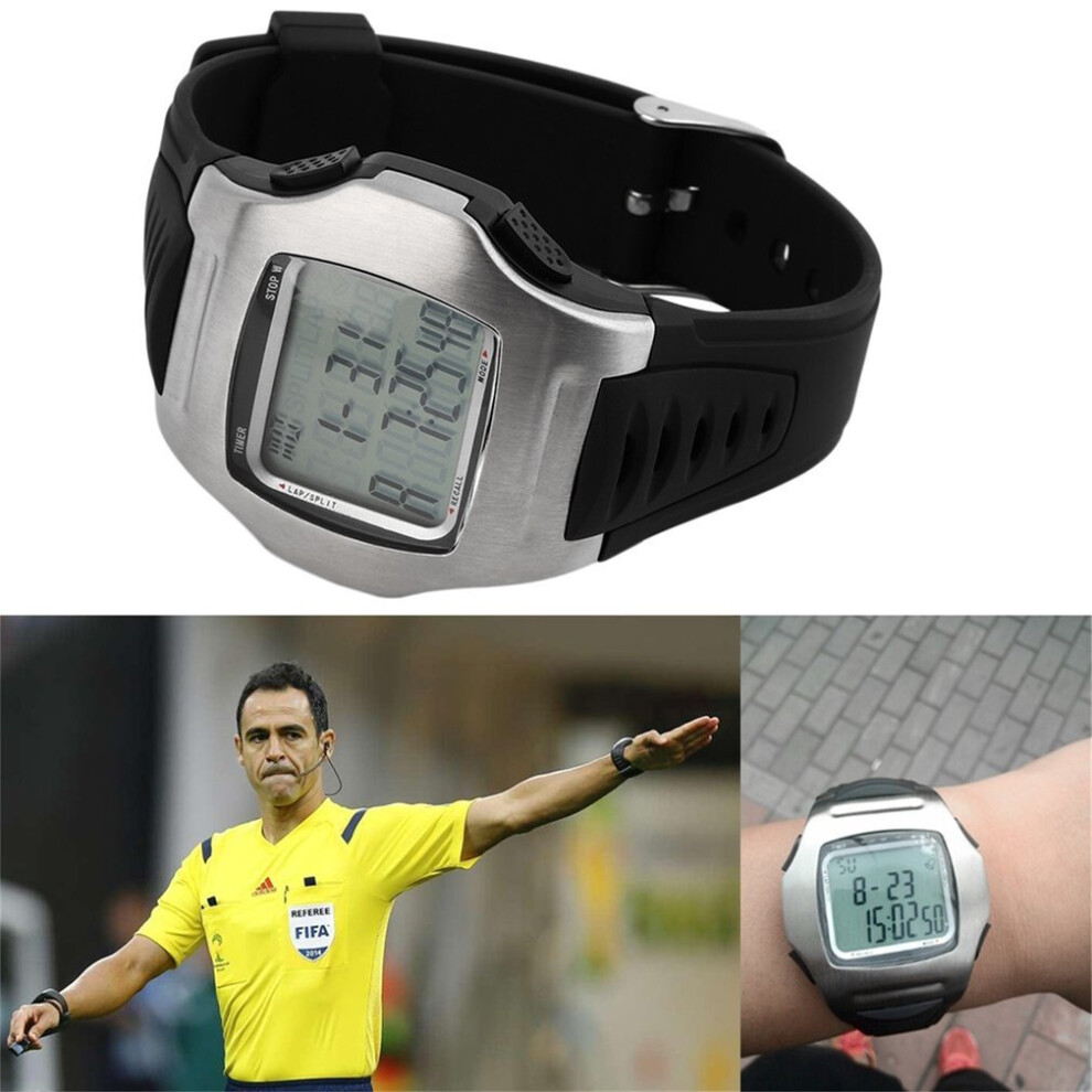 Soccer Referee Timer Sports Match Game Wrist Watch Football Chronograph