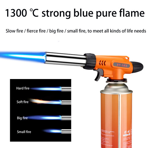 Portable Butane Torch,Kitchenware Cooking Torch Burner, Multiple Function Flame Gun for camping BBQ 2