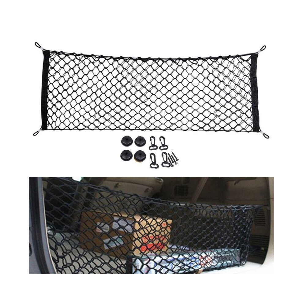 Vehicle Car Truck Cargo Net Stretchable Cargo Organizer Automotive Storage Accessories For Saving Car Interior Space Black 5063131433920
