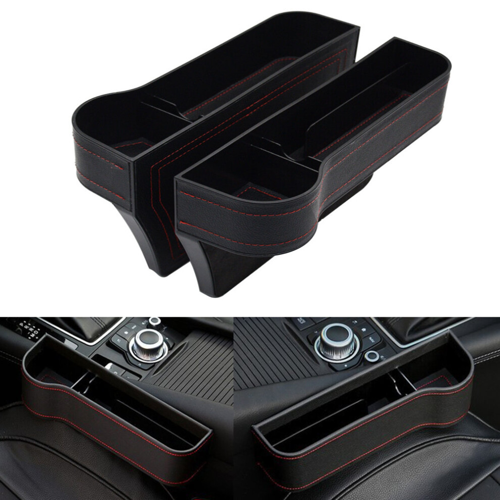 Car Seat Crevice Storage Box Seat Gap Slit Pocket Catcher Organizer Universal Car Seat Organizer Card Phone Holder Pocket 5063131491210
