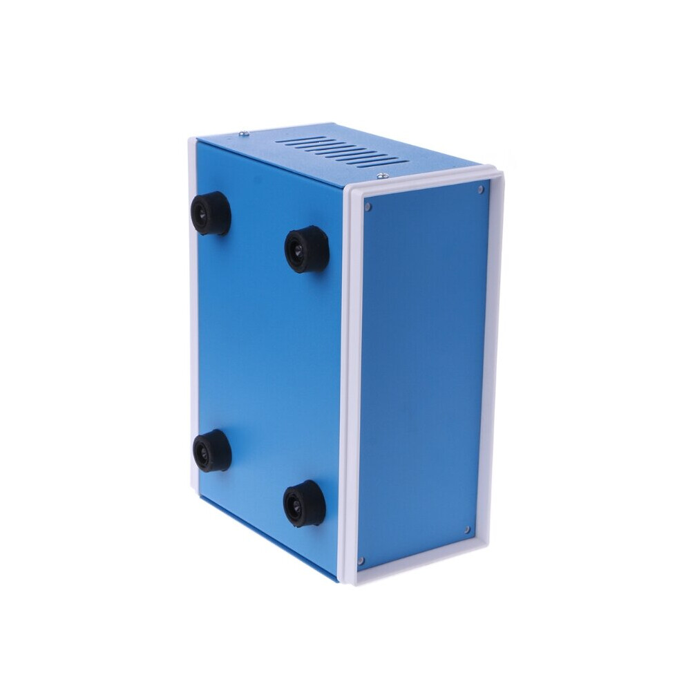 Blue Metal Enclosure Project Case Diy Junction Box 6.7\" X 5.1\" X 3.1\" B85c 5063131397505